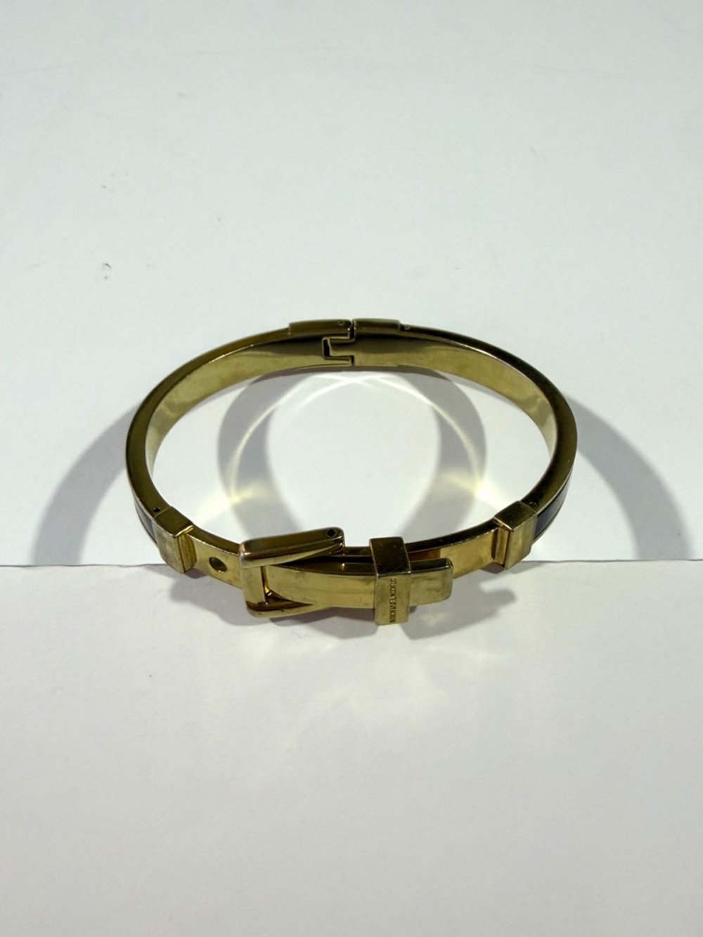 Michael Kors Gold Buckle Bangle Bracelet
